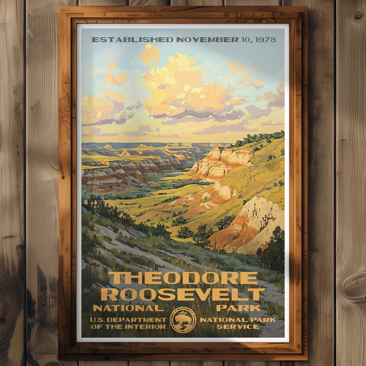 Theodore Roosevelt National Park Poster